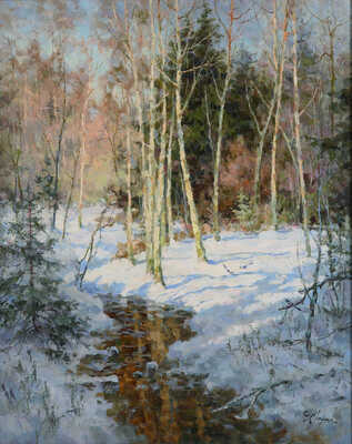 Дёмин Сергей Михайлович. Март в лесу 